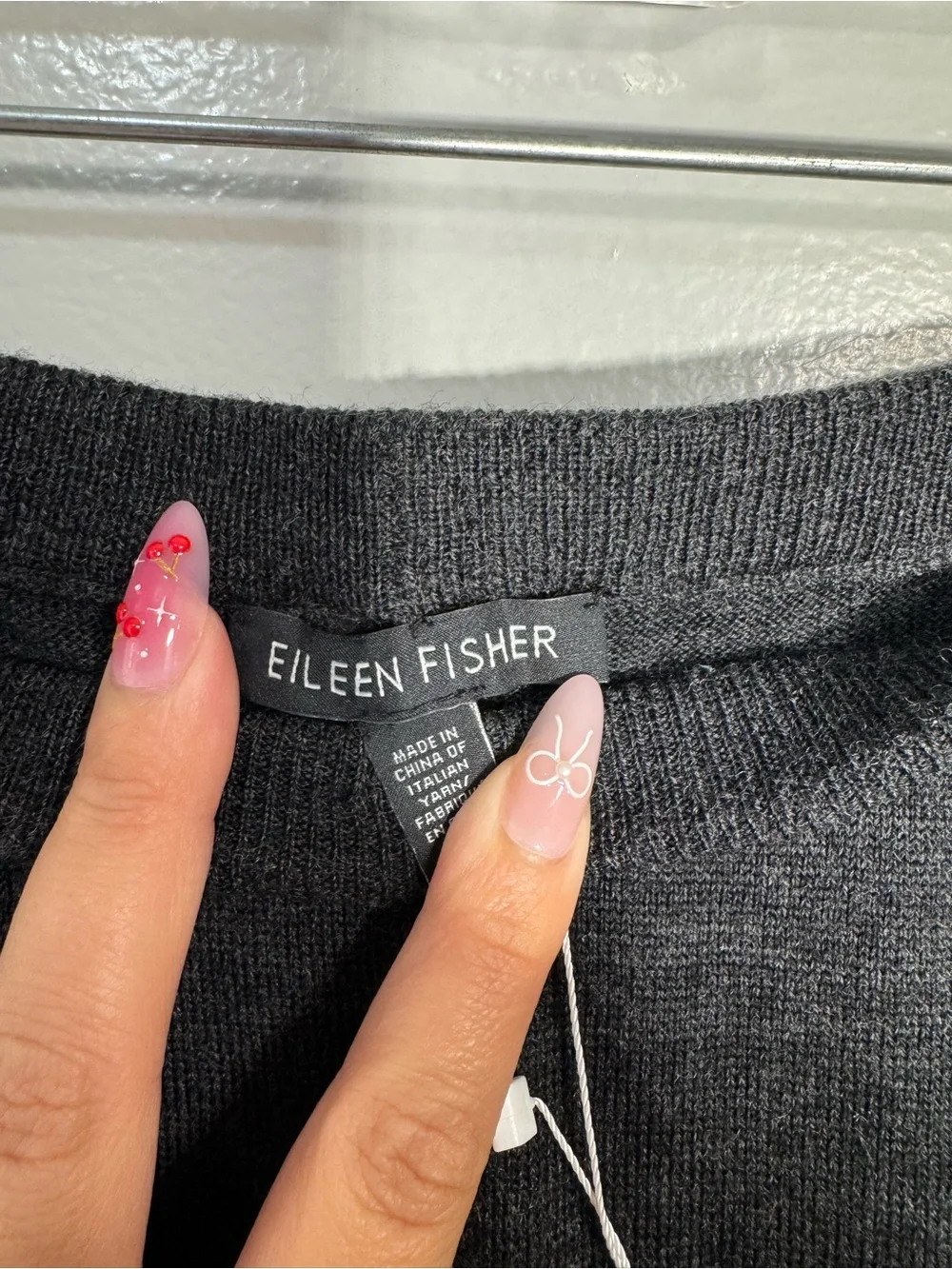 NWT $218 Eileen Fisher Straight Cropped 100% Merino Wool Pants - Picture 8 of 11